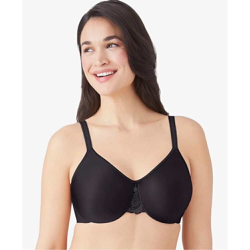Wacoal NWT Surreal Comfort bra underwire SMOOTH BLACK Seamless 32DDD